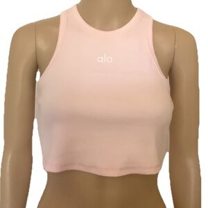 ALO aspire Blush Pink tank Top new